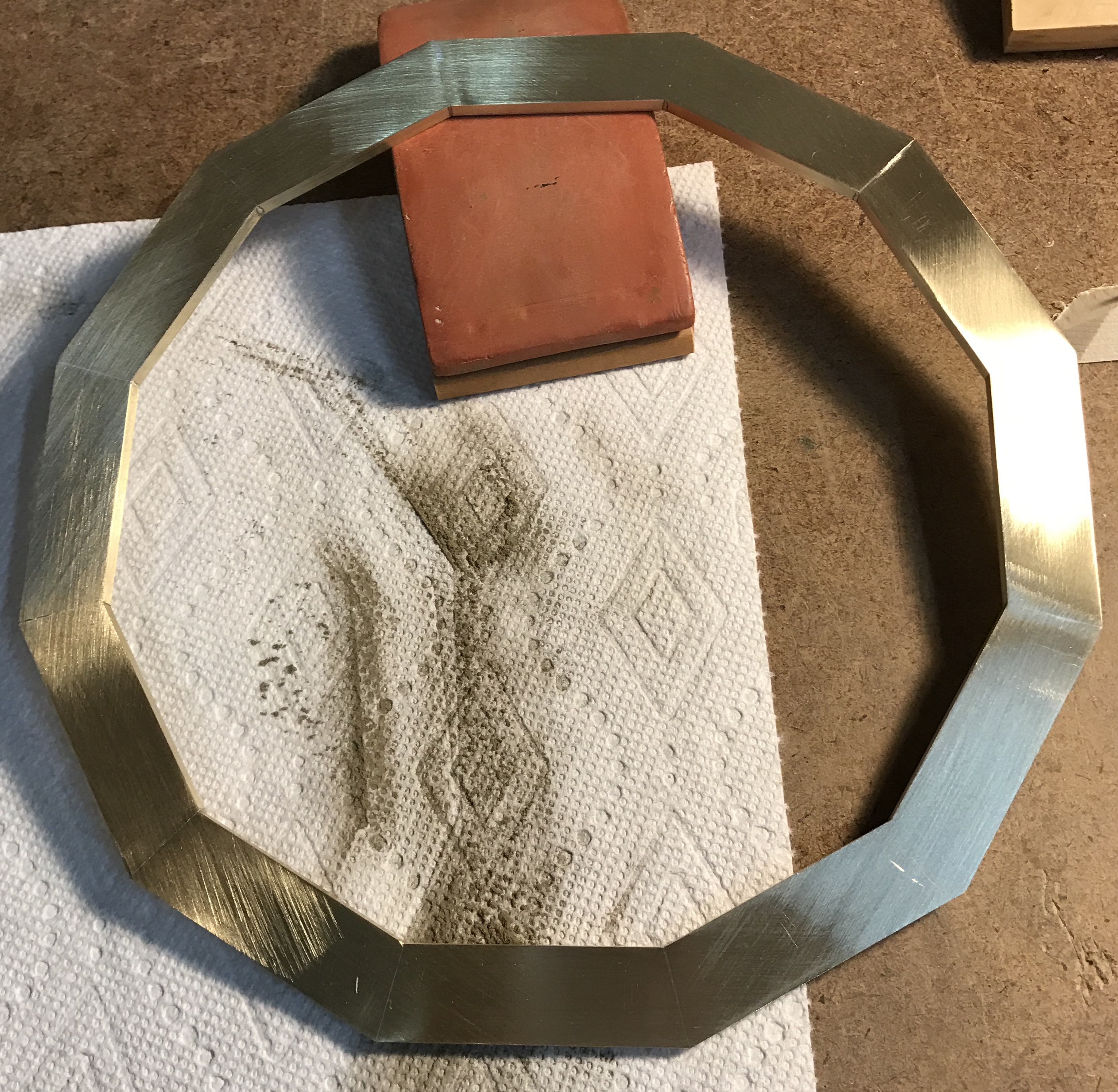 Sanded dodecagon